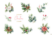 Christmas time 3. Watercolor clipart, an Illustration by Elena Medvedeva (Thumbnail 3 of 10)