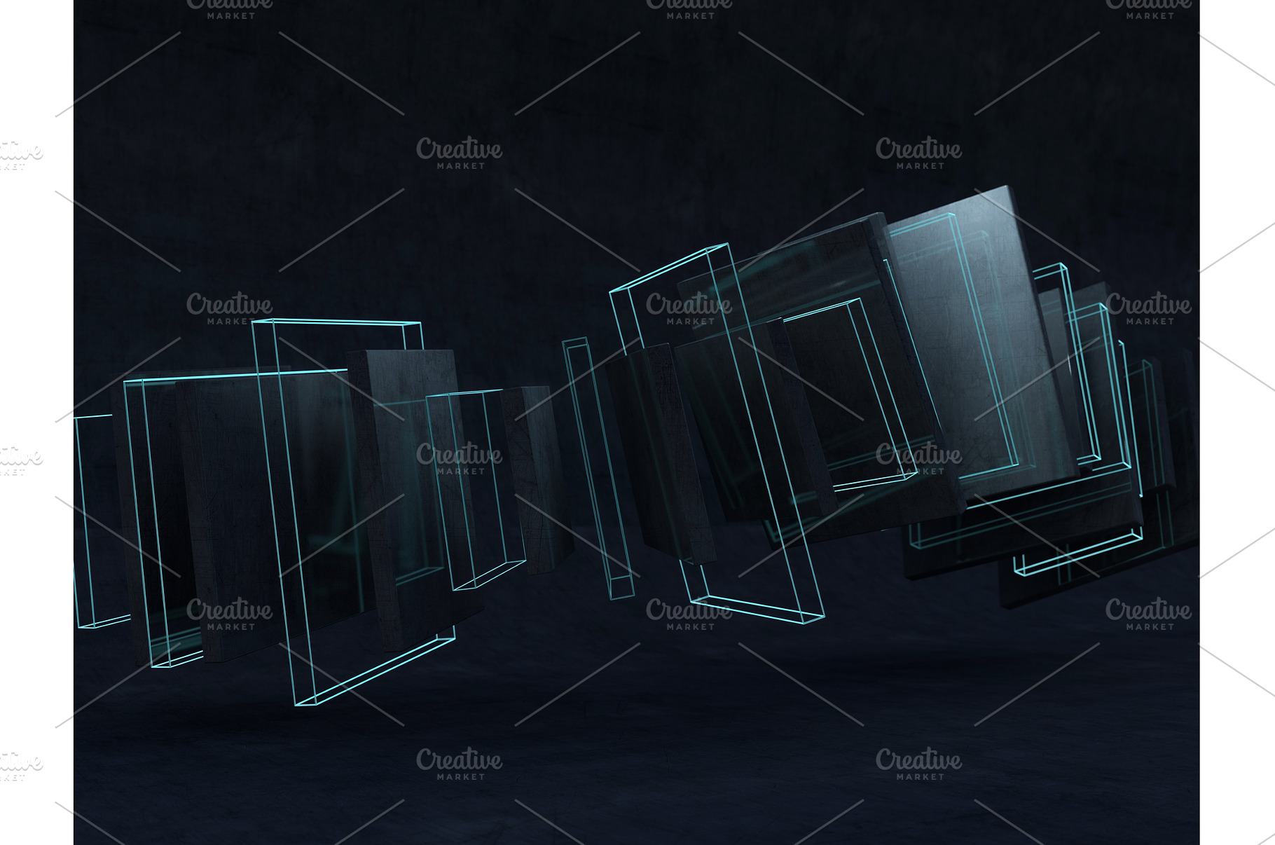 Futuristic shape. Computer generated, an Abstract Photo by 3D Graphics Shop