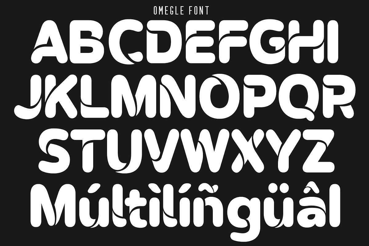 OMEGLE Font, a Font by 177Studio (Photo 4 of 5)