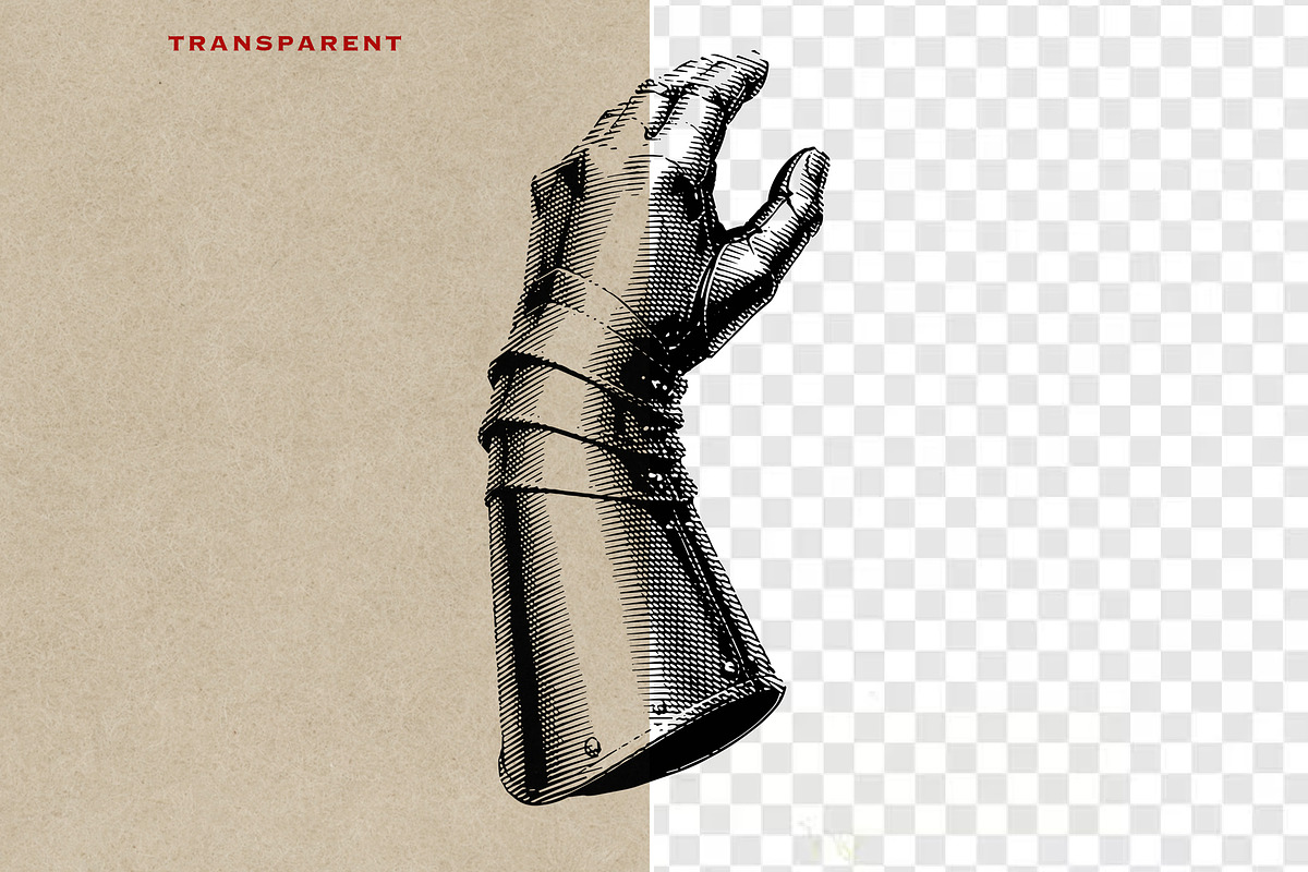 Medieval Gauntlet Vintage Engraving, an Object Graphic by Kaizla03 (Photo 4 of 4)