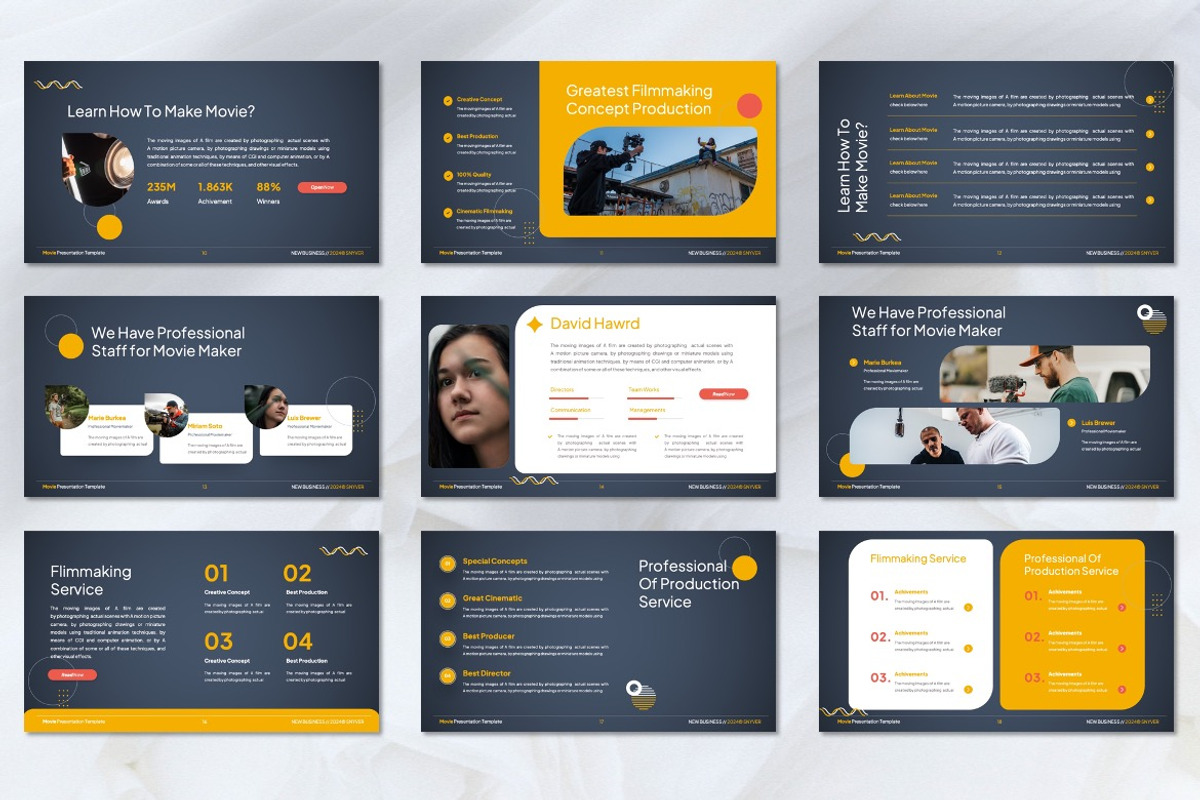 Snyver - Movie Production Keynote, a Presentation Template by Dhabee (Photo 4 of 7)