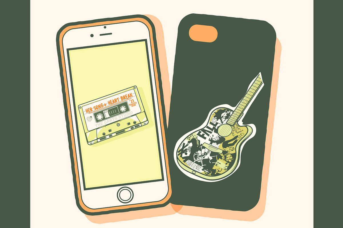 Like a rock Star album cover, an Object Illustration by Darts Lines (Photo 7 of 7)