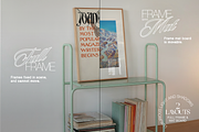 DIN A Frame on Retro Shelf Mockup, an Advertising Mockup by WasMockups (Thumbnail 4 of 6)