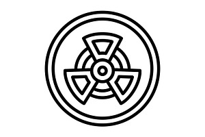 Radiation Line Icon, an Icon by Pexelpy