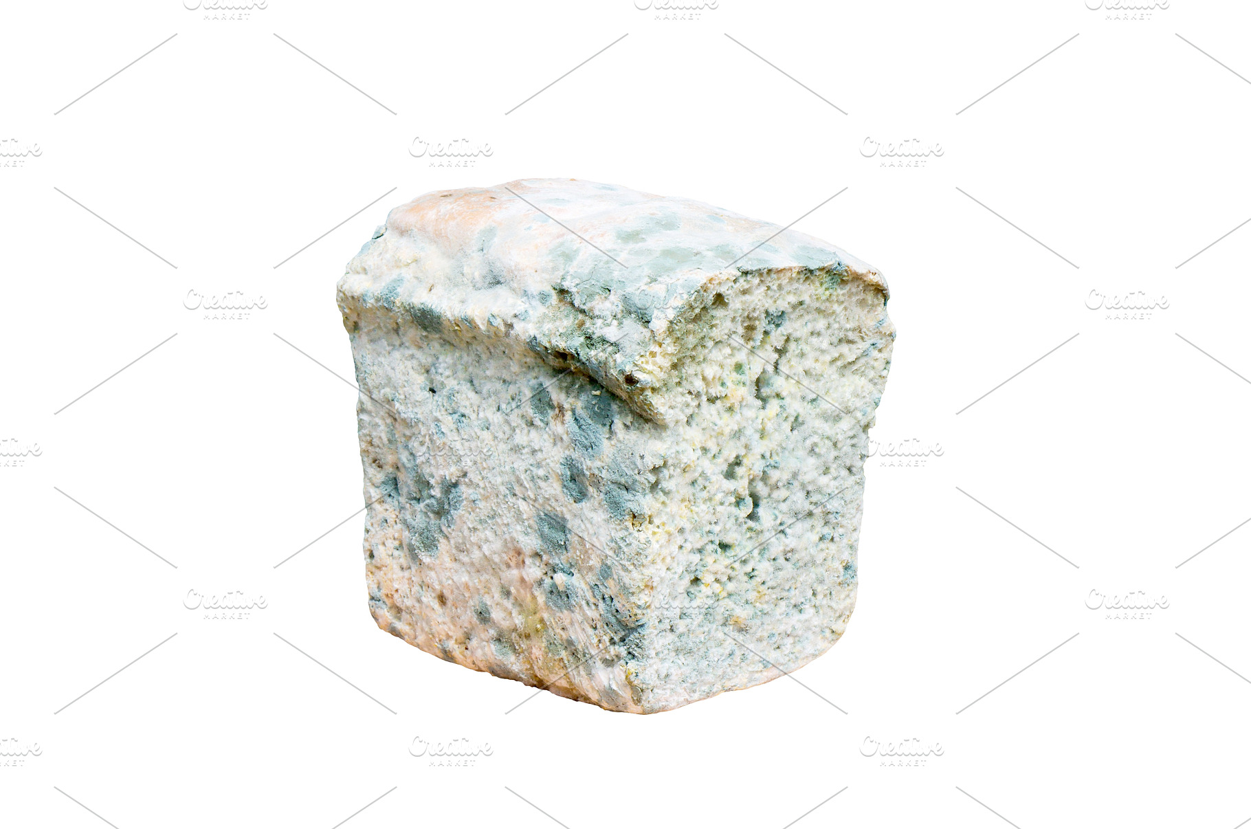 Moldy Loaf of Bread Isolated on, a Food & Drink Photo by Pakosta