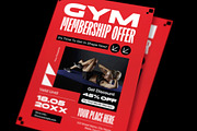 Gym Membership Offer Flyer, a Flyer Template by graphicook (Thumbnail 2 of 3)