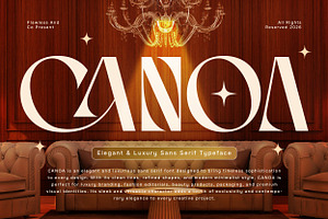 Canoa - Elegant Luxury Sans Font
