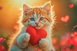 Happy Valentine's Day, an Animal Photo by TatsianaSalauyova