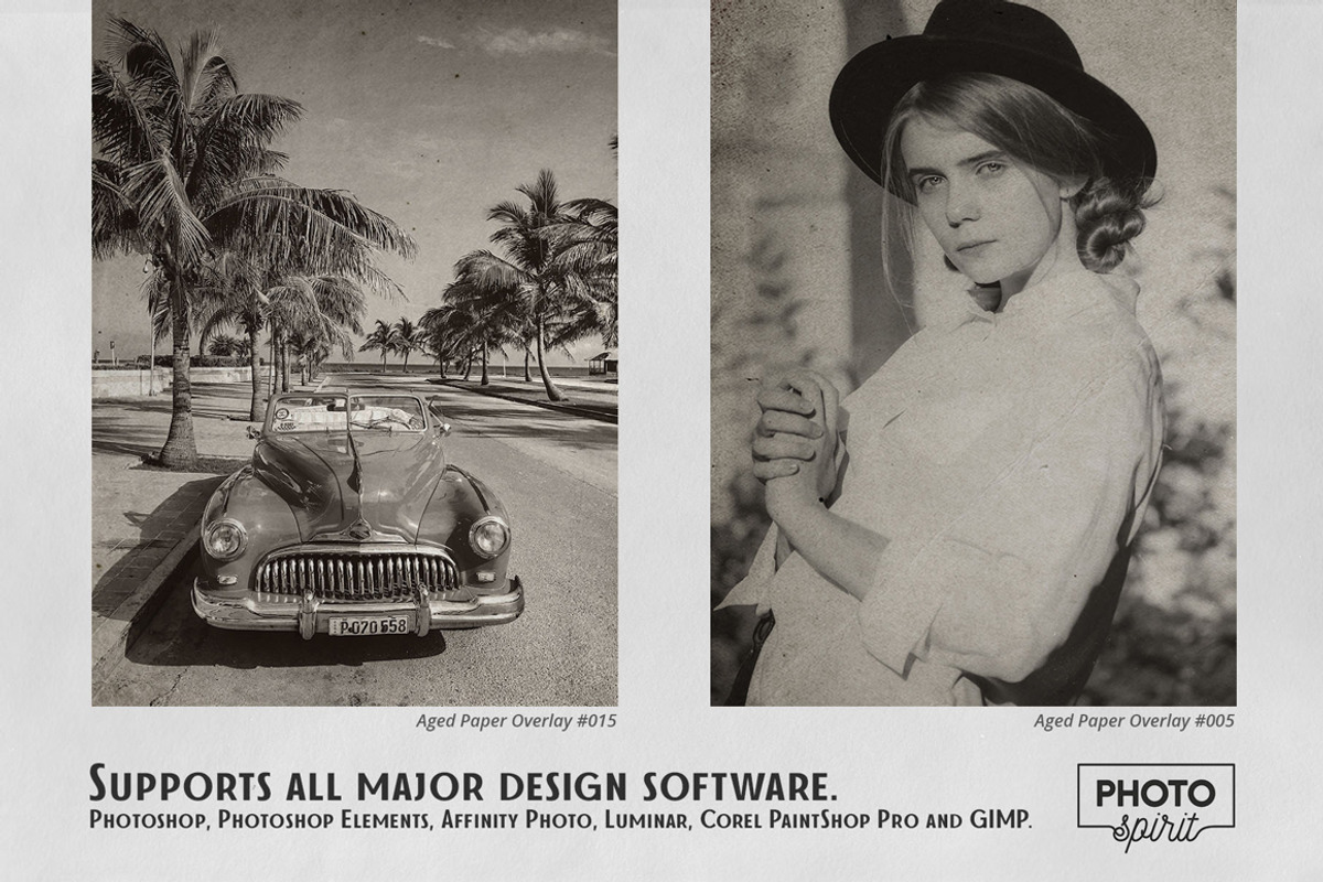 Aged Paper Effect Overlays, a Brushes & More by PhotoSpirit (Photo 5 of 9)