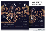New Years Eve Party Flyer Template, a Flyer Template by Satgur Graphic Design (Thumbnail 1 of 4)