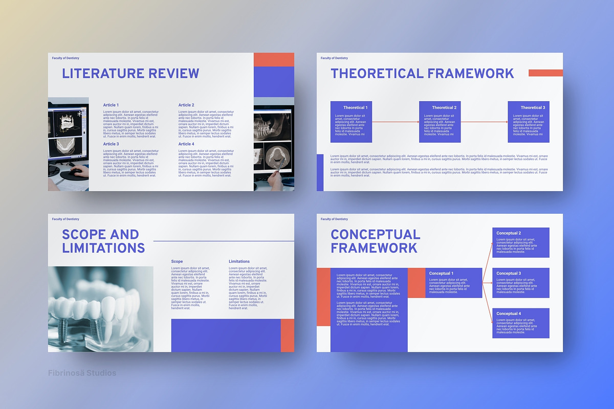 Dentistry Thesis Defense PowerPoint, a Presentation Template by FIBRINOSÄ (Photo 3 of 6)
