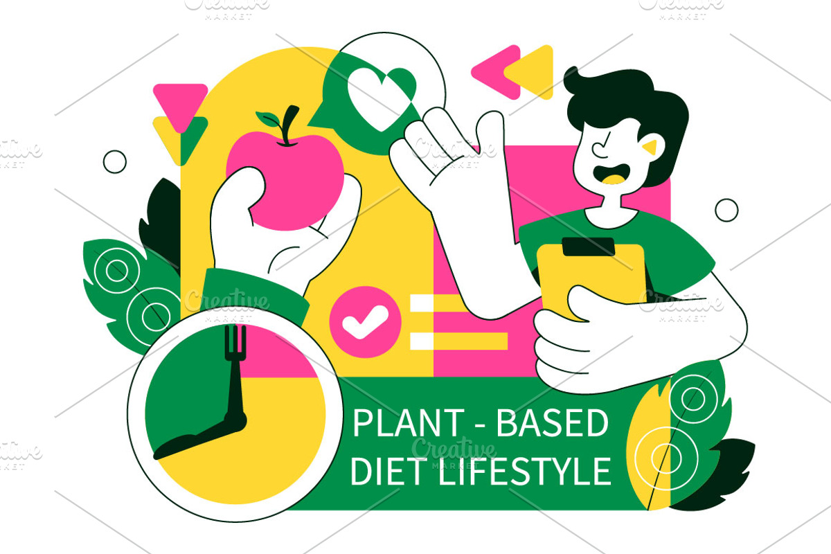 10 Plant Based Diet Lifestyle, a Food Illustration by denayunebgt (Photo 4 of 4)