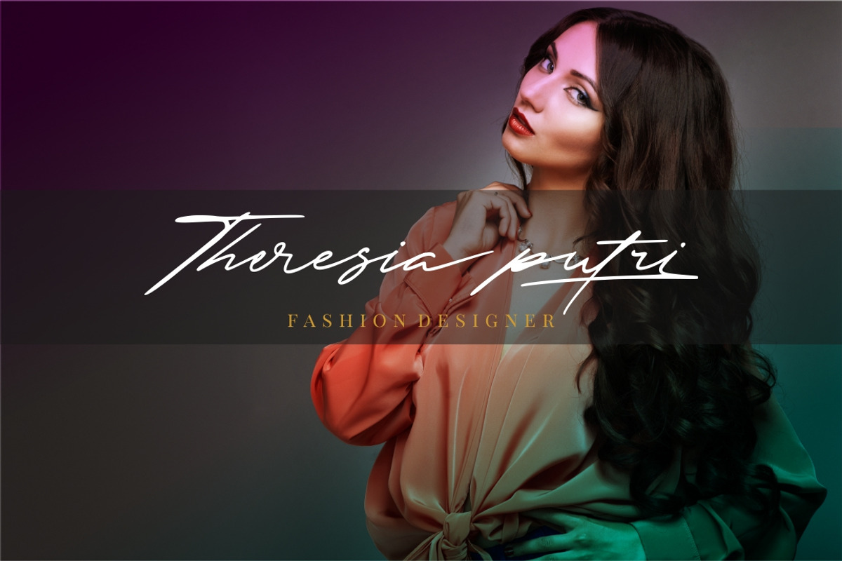The Excited - Signature Font preview 7