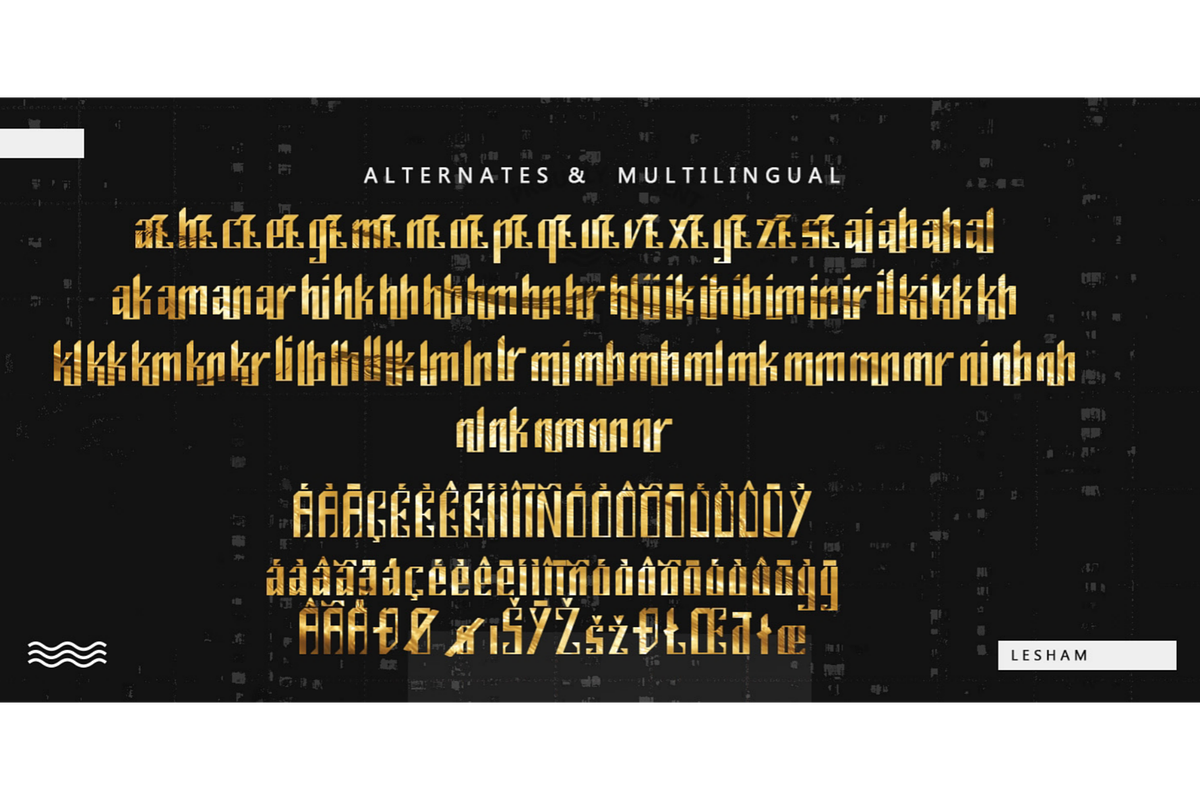 Lesham - Modern Display Font, a Font by Saxofont (Photo 10 of 10)
