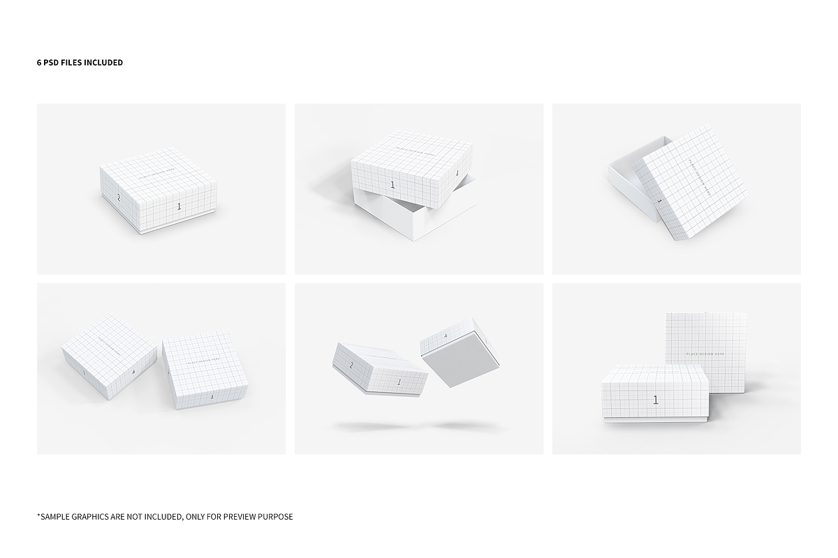 Square Box Packaging Mockups, a Cups & Container Mockup by shaikerintu (Photo 3 of 12)