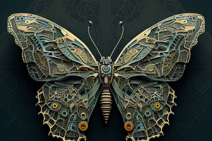 Gold & Emerald Butterfly Collection