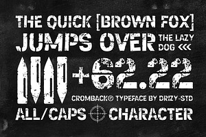 Cromback - Stencil Grunge Sans Font