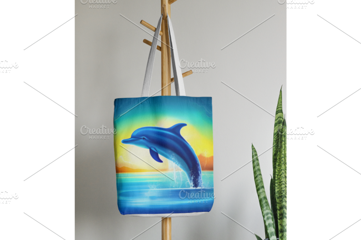 Template, Dolphin, Oceanlife, a Poster Template by Boho Pixel Dust (Photo 5 of 9)