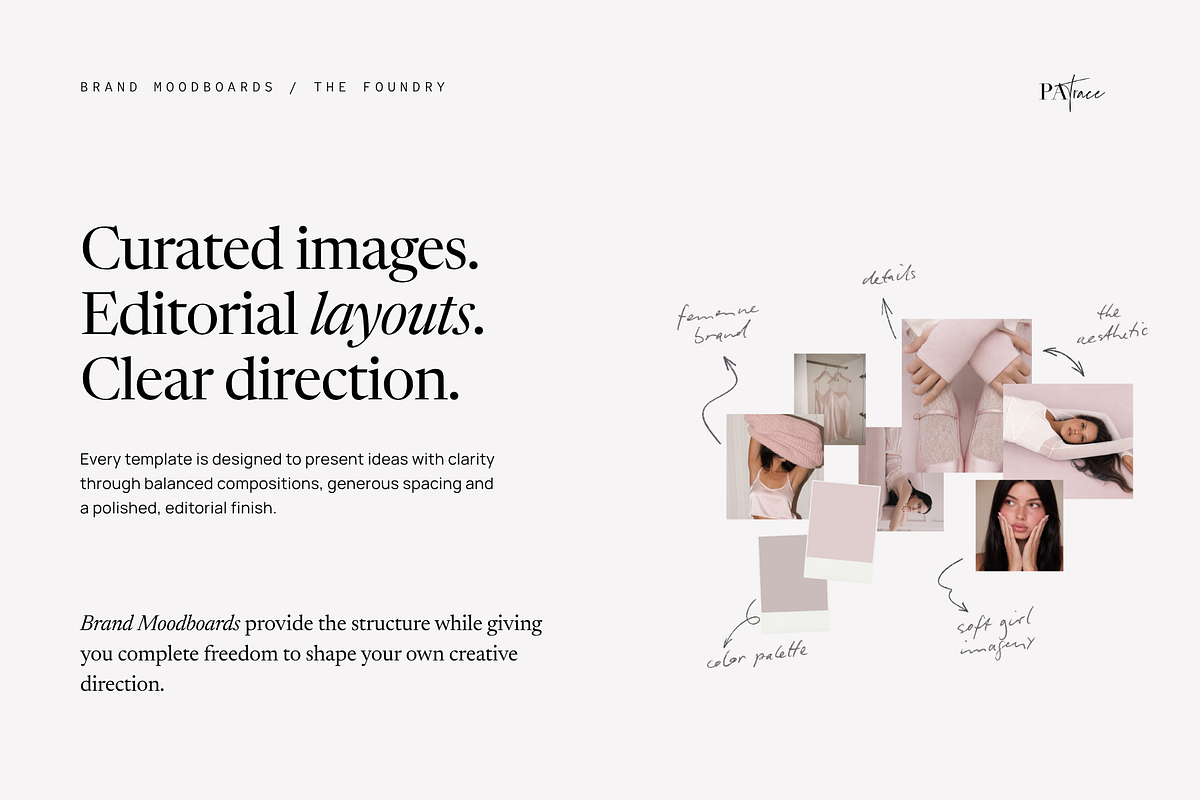 BRAND MOODBOARD Canva Templates, a Branding & Logo Template by Patrace Studio (Photo 5 of 8)