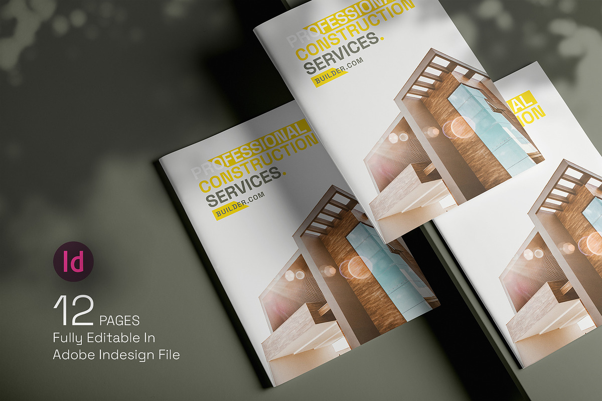 Construction Brochure Template, a Brochure Template by Designsoul14 (Photo 2 of 10)