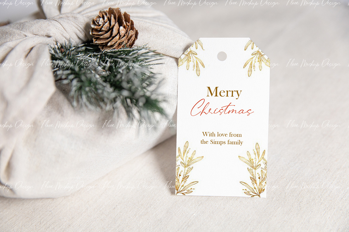 Christmas Gift Tag Mockup, a Product Mockup by ILoveMockupDesign (Photo 9 of 10)