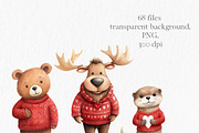 Valentines day woodland animals, an Object Graphic by MyLittleMeow (Thumbnail 3 of 7)