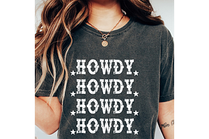 Howdy Sublimation Design PNG