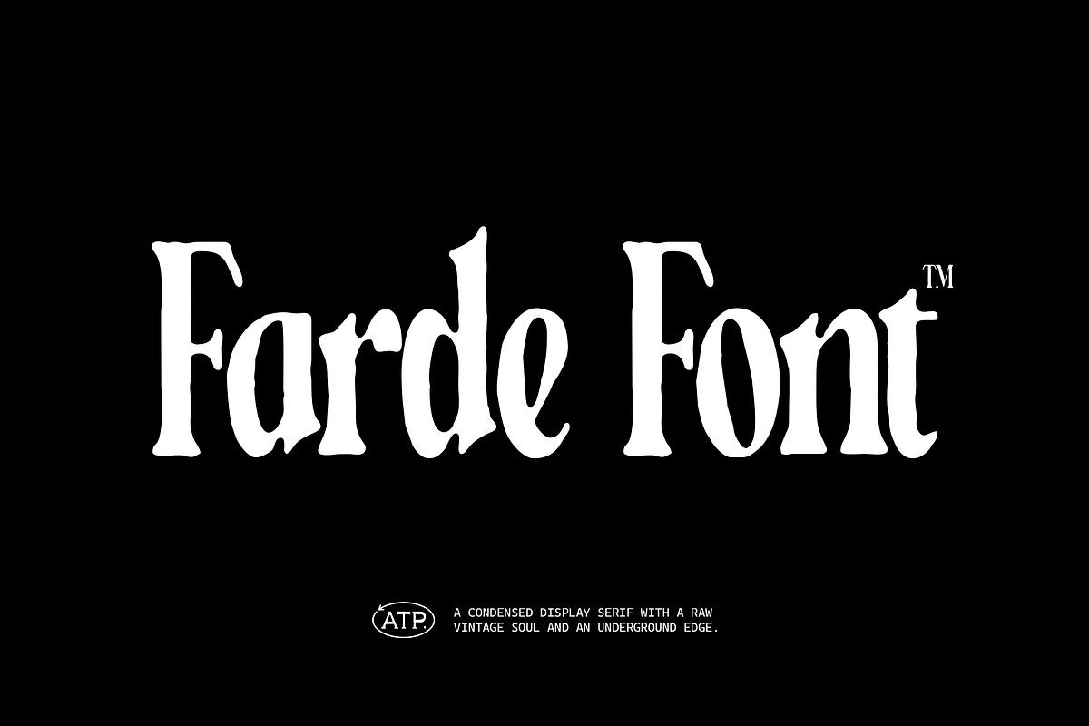 Farde - Condensed Display Serif, a Serif Font by Typeparties (Photo 4 of 10)
