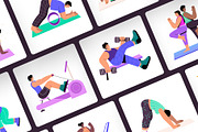 Exercise Illustration Set, a Healthcare Illustration by Brickclay (Thumbnail 5 of 9)