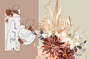 Burgundy Dahlia Fall Collection, an Illustration by Olga Koelsch (Thumbnail 6 of 16)