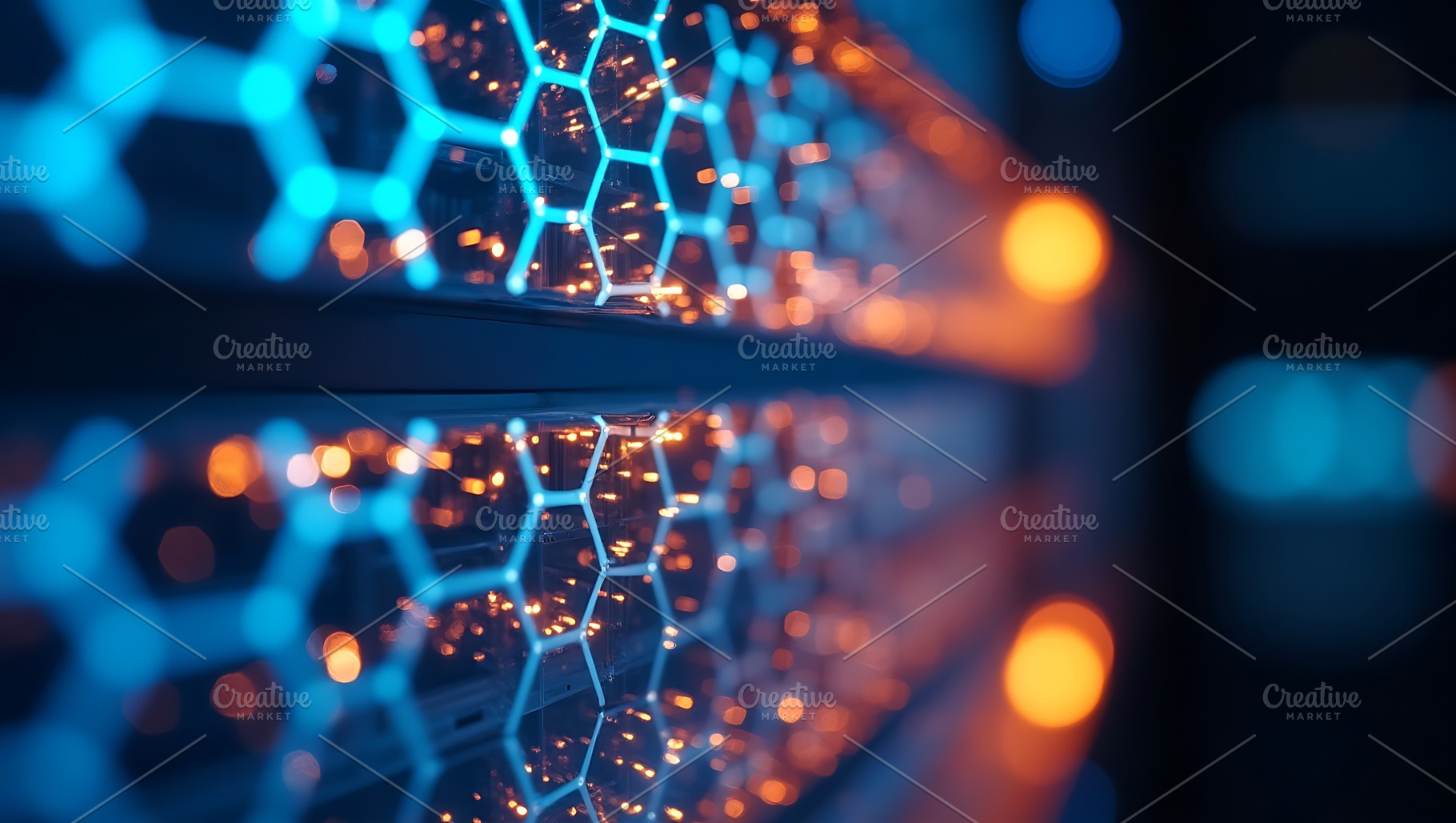 Abstract hexagon pattern technology, an Abstract Photo by Artonix