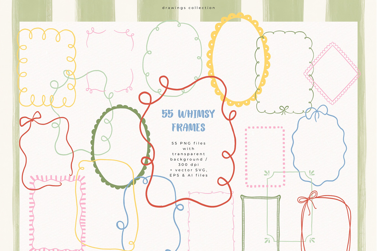 55 Whimsical Frames, a Decorative Illustration by PeDe Designs (Photo 1 of 9)