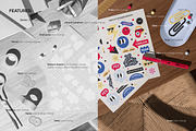 Kiss Cut Stickers Mockup Set, a Merchandise Mockup by creatsy5 (Thumbnail 3 of 10)