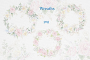 Watercolor flowers Roses clipart, an Illustration by Yuliya Art (Thumbnail 17 of 19)