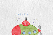 Watercolor Ocean Clipart, an Animal Illustration by Oleksandra Illustrates (Thumbnail 12 of 21)