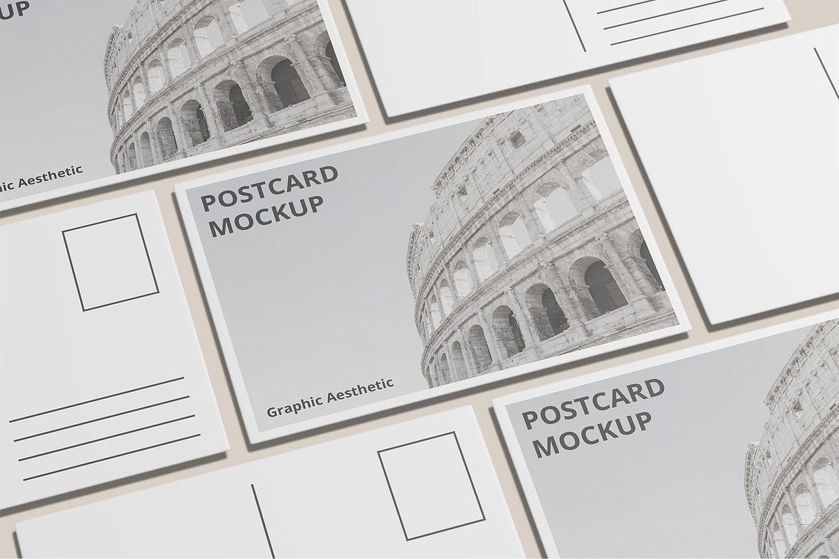 Postcard Invitation Mockup Bundles, a Card Template by Graphic Aesthetic (Photo 21 of 22)