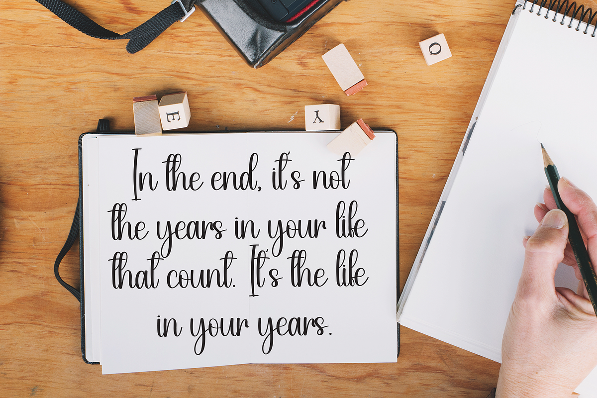 Someting | Script Font, a Handwritten Font by Scratchones (Photo 4 of 9)