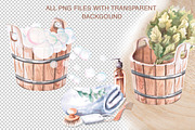 Bath and sauna accessories, a Decorative Illustration by SvetLana (Thumbnail 6 of 15)