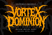 Vortex Dominion - Death Metal Font, a Blackletter Font by Masyafi Studio (Thumbnail 1 of 9)