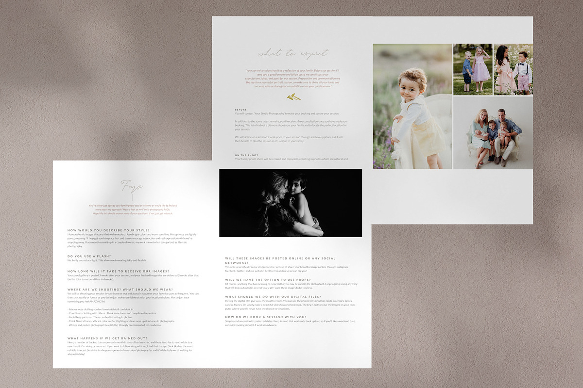 Family Photography Magazine Template, a Magazine Template by By Stephanie Design (Photo 6 of 6)