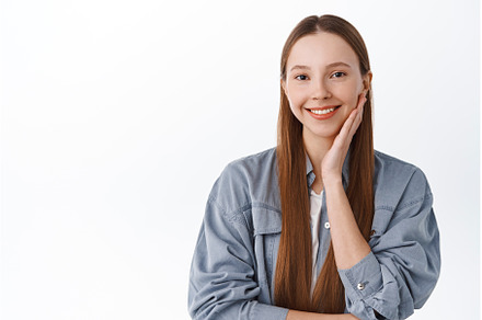 Skincare beauty. Happy young girl, a Beauty & Fashion Photo by Cookie Studio