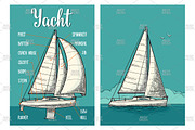 Poster and engrave yacht club, an Illustration by MoreVector (Thumbnail 6 of 6)