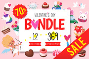Valentine's Day Bundle, an Object Illustration by Moonery's (Thumbnail 1 of 19)