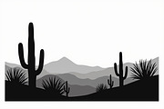 Wild Desert Cactus Scene Set, an Illustration by Creativeshirt (Thumbnail 8 of 15)