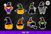 Halloween Stickers Bundle, an Illustration by Digital_Craftyfox (Thumbnail 11 of 13)