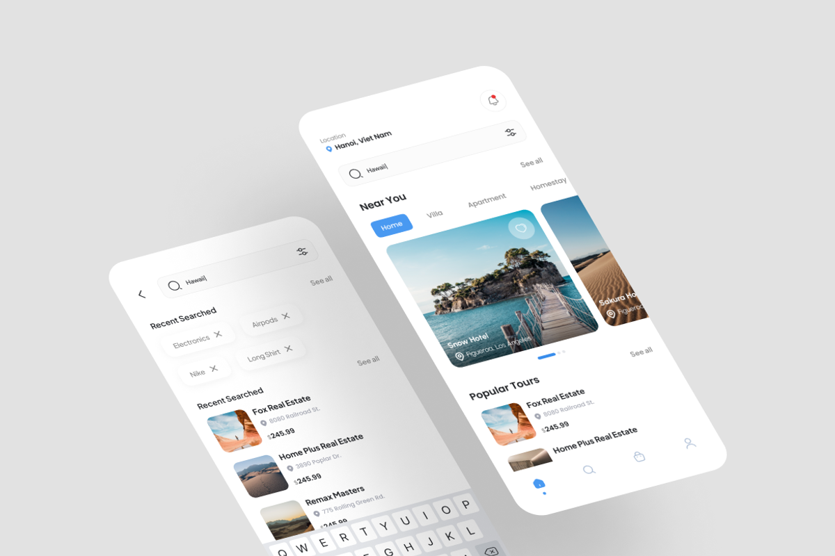 Wings - Travel Booking App UI Kit, an UI Kit Template by iDoodle Studio (Photo 2 of 4)
