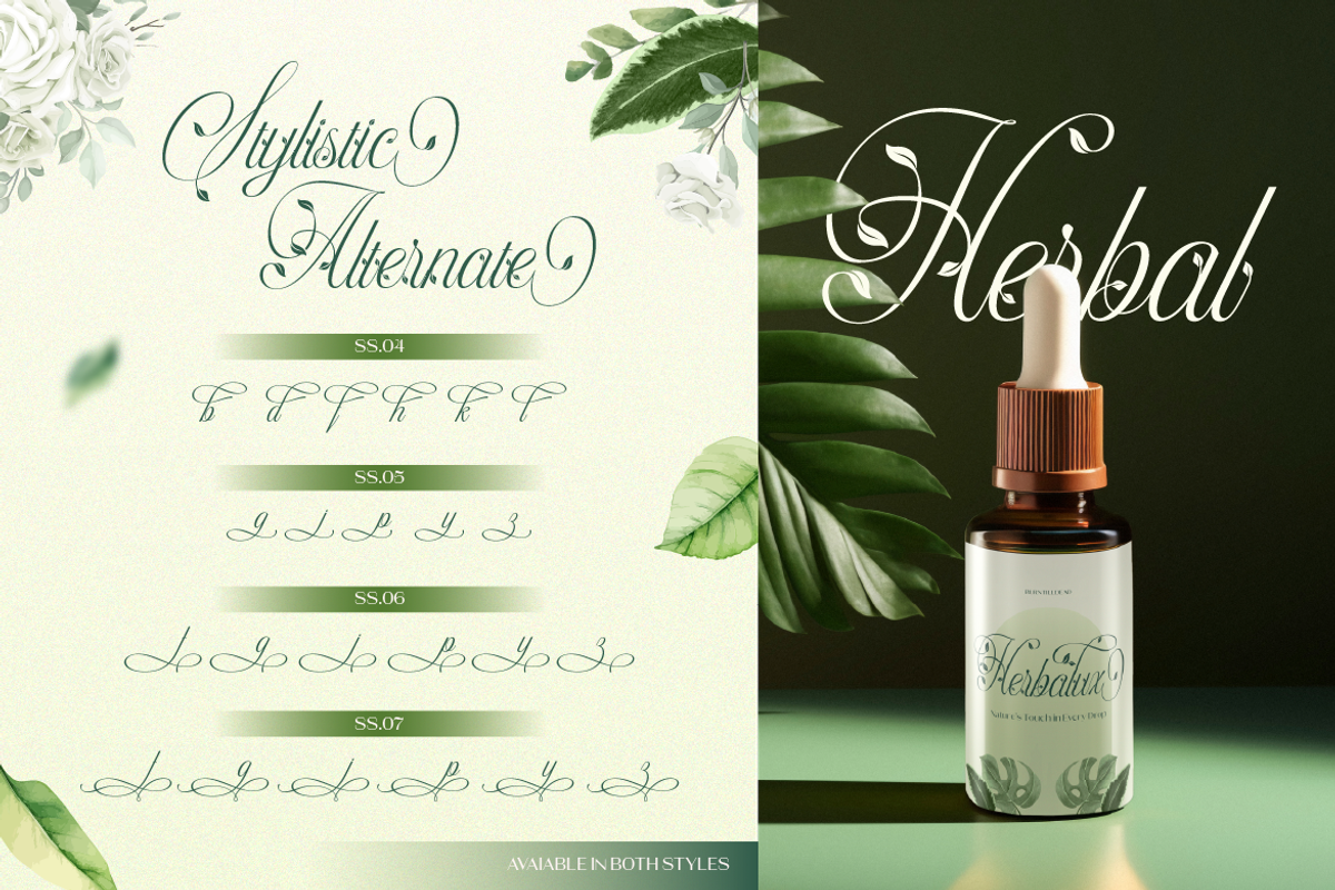 Herlyna, a Script Font by Burntilldead (Photo 8 of 12)