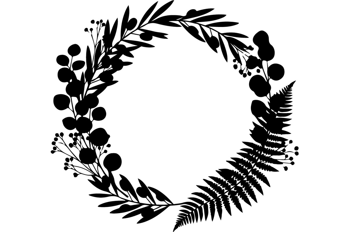 Floral Wreath Frame Bundle, an Object Graphic by Creativeshirt (Photo 2 of 20)