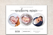 Newborn Mini Session Template :, a Card Template by Designscozy (Thumbnail 2 of 4)
