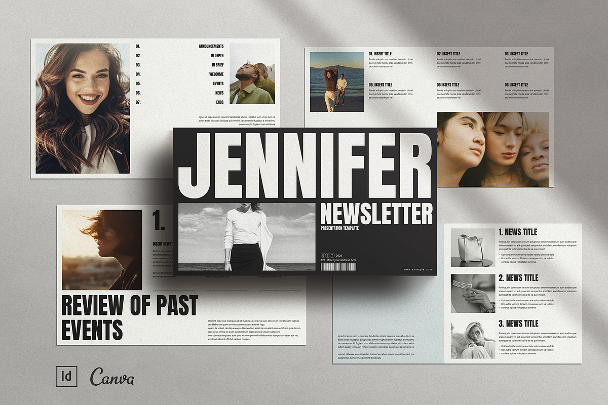 Newsletter Presentation Template, a Presentation Template by ...